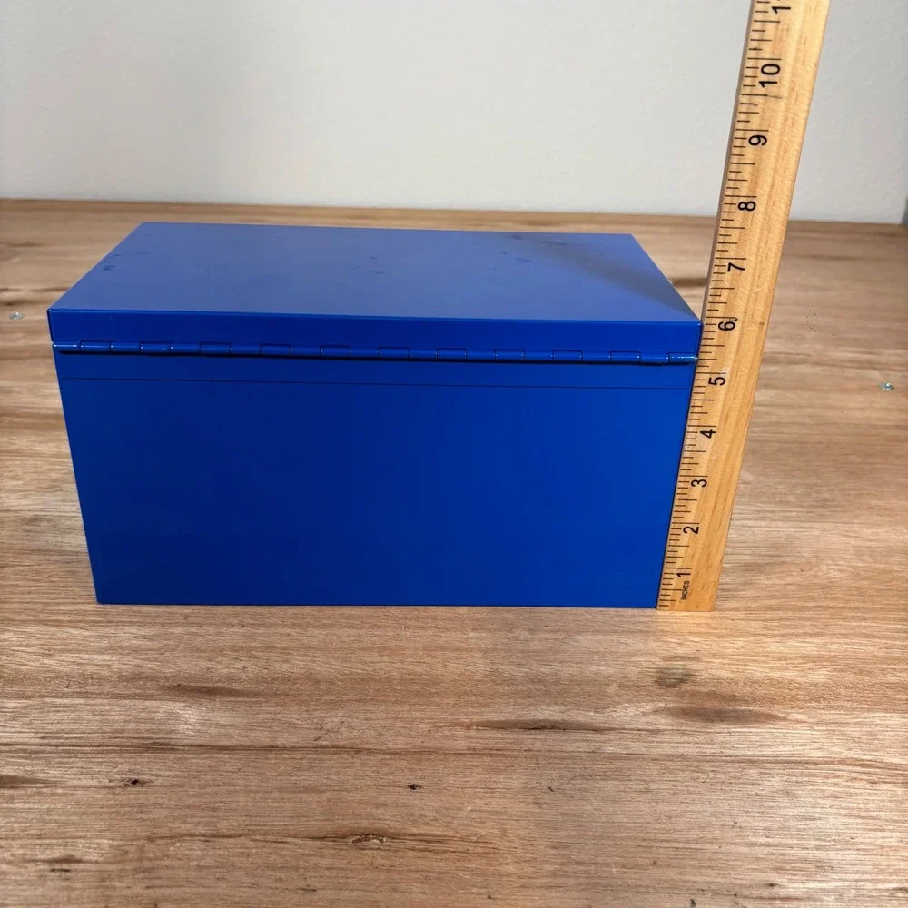 Kobalt Mini Tool Box Blue Steel 2 Drawer Desktop Storage Chest Organizer